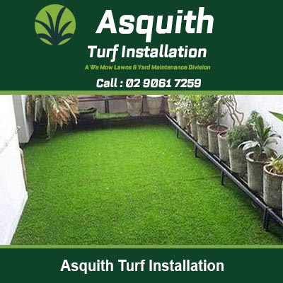 Artificial turf installed in a backyard in Asquith